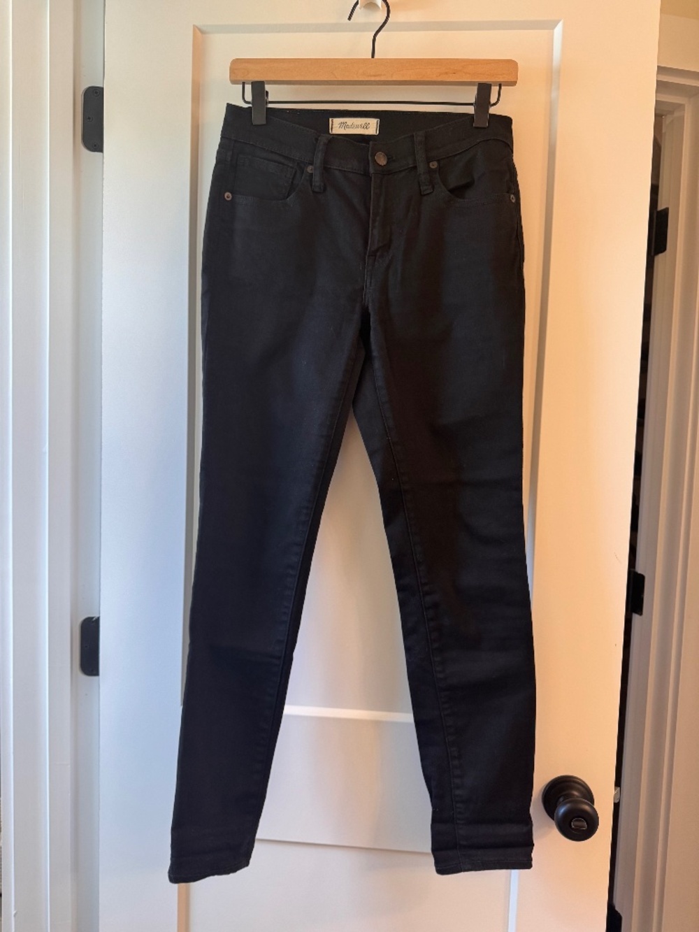 Madewell Skinny Jeans – Black, Size 28P